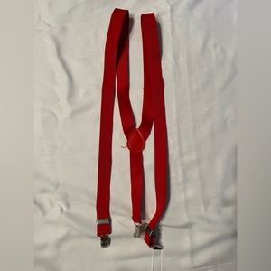 Red suspenders.